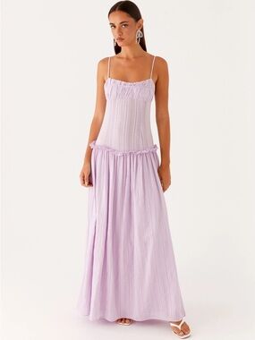 Peppermayo Jacinda Drop Waist Maxi Dress - Lavender